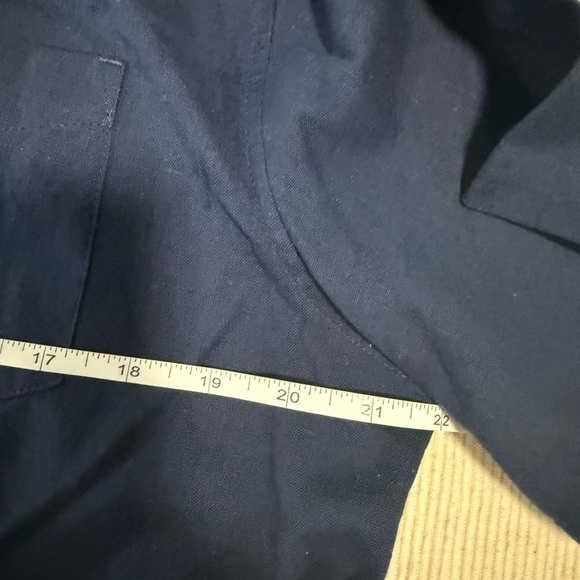 Jachs Blue Casual Button Down Shirt Short Sleeve - Picture 4 of 5